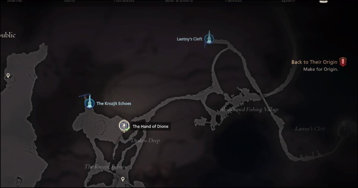 Picture of Garuda Trial Location in FF16, the Hand of Dione Chronolith