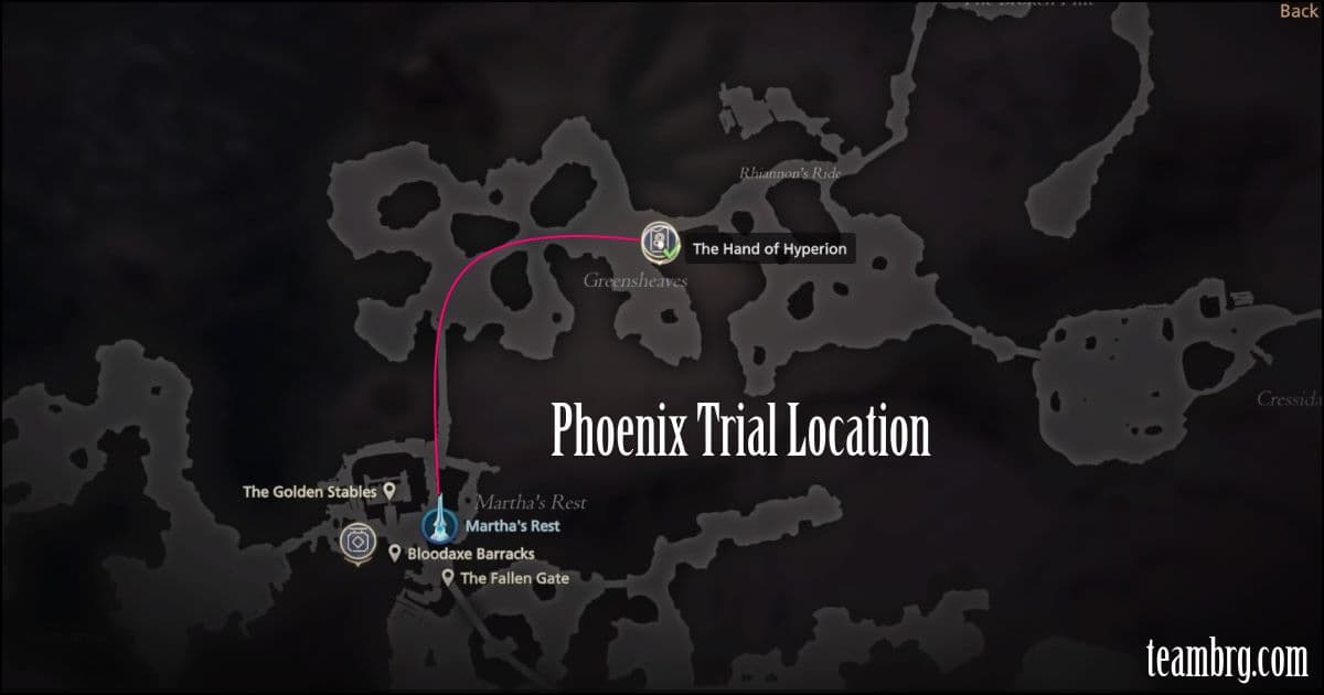 Picture of Phoenix Trial Location in FF16, the Hand of Hyperion Chronolith