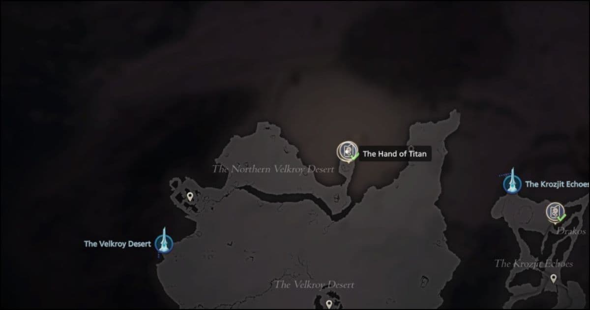 Picture of Titan Trial Location in FF16, the Hand of Titan Chronolith