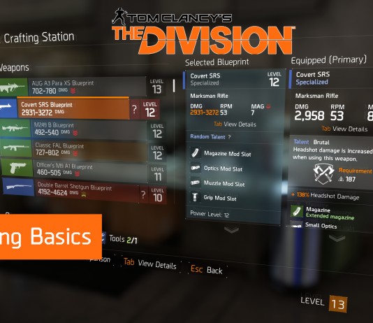 The Division Crafting Basics