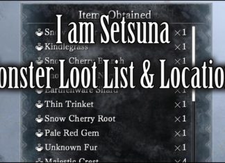I am Setsuna: Items, Monster Loot List & Locations