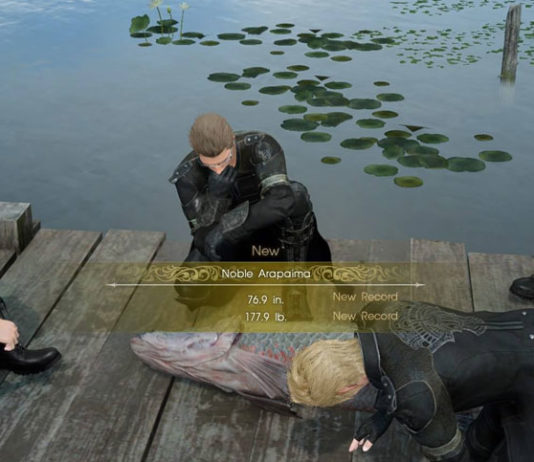 FFXV – How to catch Liege of the Lake (Noble Arapaima )