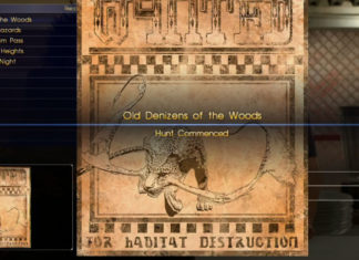 FFXV Hunt: Old Denizens of the Woods (Elder Coeurl)