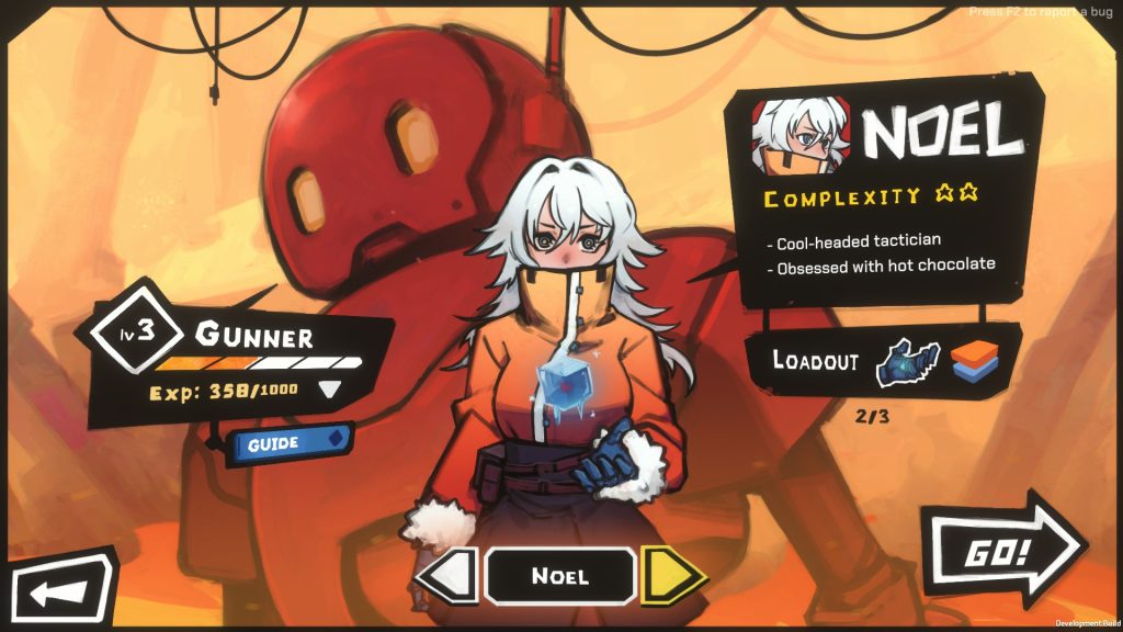 Star Vaders gameplay image showing the Gunner Class with Pilot Noel